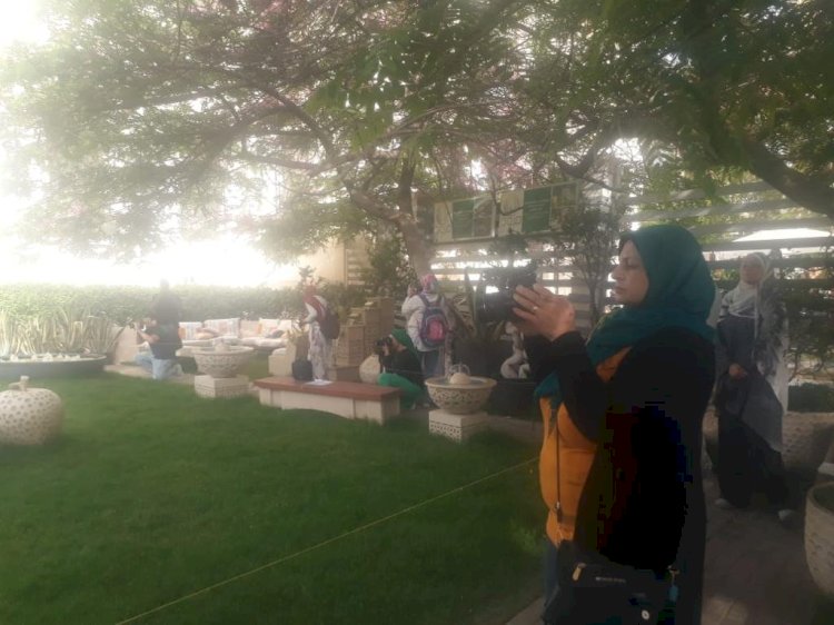 بالصور المتحف الزراعى يشهد اقبالا كبير ا من الجمهور على معرض زهور الربيع الـ 90