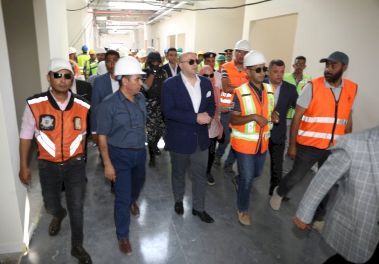 محافظ بني سويف يتفقد التشطيبات النهائية  لمشروع إعادة إنشاء معرض شباب مصر