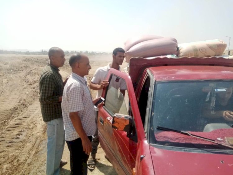 ضبط 24 طن قمح بدون ترخيص بمركزى ديرمواس و المنيا
