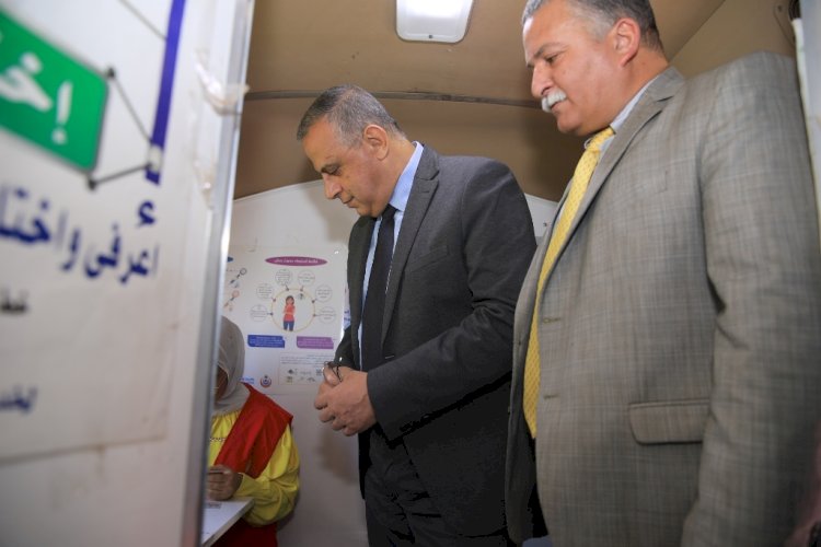 محافظ سوهاج يدشن إطلاق الحملة القومية " 100 يوم صحة " ويتفقد فرق العمل المشاركة