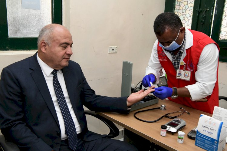 الداودي يدشن حملة 100 يوم صحة بمركز صحة الاسرة الأوروبي 