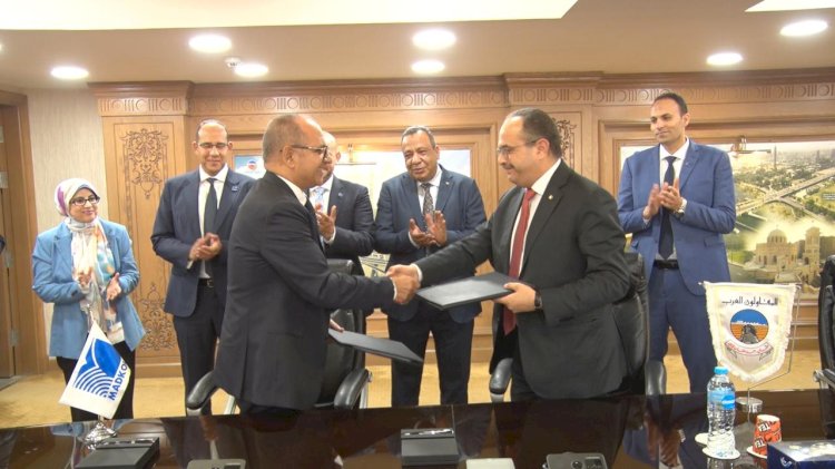 تحالف المقاولون العرب و مدكور يوقعان اتفاقية تعاون لتنفيذ أعمال البنية التحتية بمدينة أبو قير الجديدة بقيمة 6 مليار جنيه