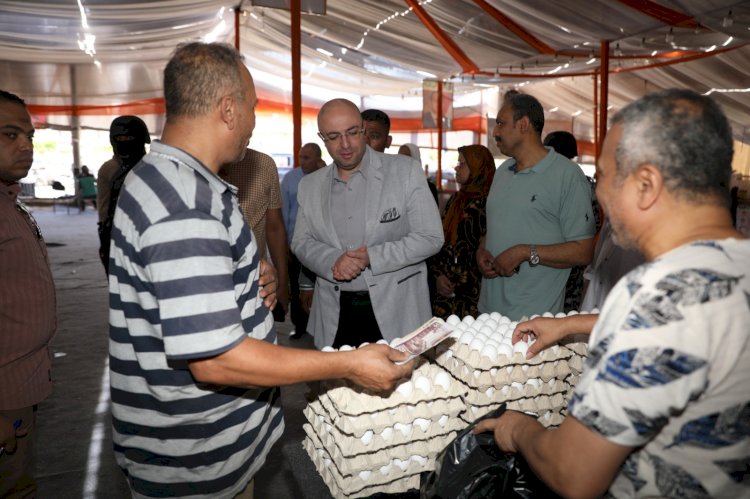 محافظ بني سويف يتفقد شوادر اللحوم  تزامنا مع  استقبال عيد الأضحى المبارك