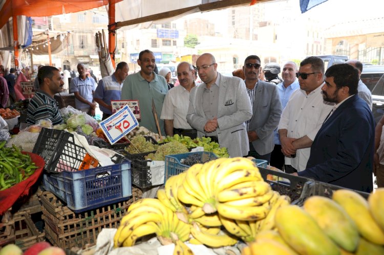 محافظ بني سويف يتفقد شوادر اللحوم  تزامنا مع  استقبال عيد الأضحى المبارك