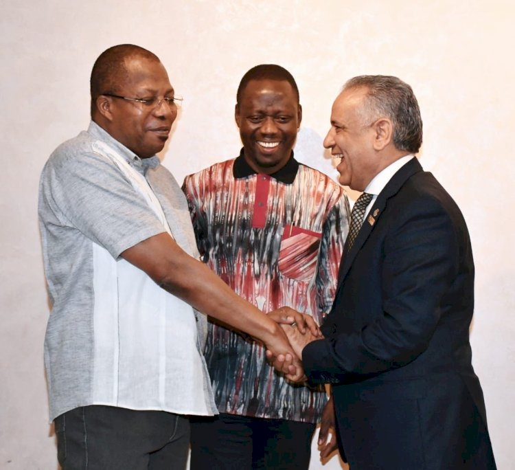 الشرقاوي خلال استقباله وزير طيران بوركينا فاسو