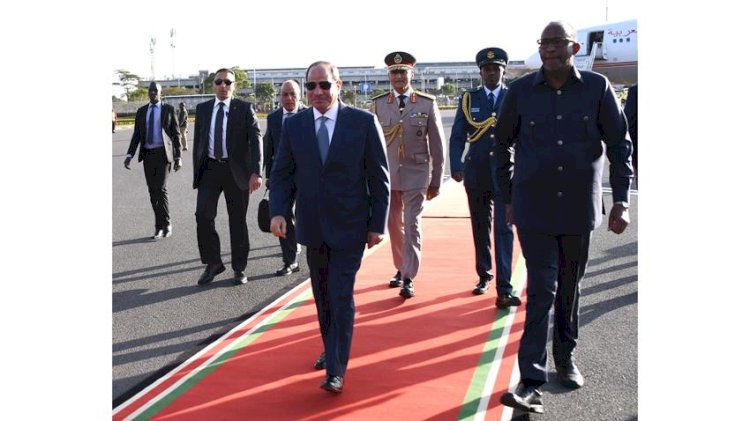 الرئيس السيسي يصل  الي كينيا