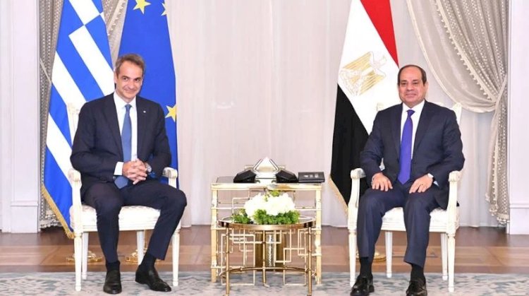 الرئيس السيسي يستقبل رئيس وزراء اليونان بالعلمين الجديدة وقمة مصرية يونانية