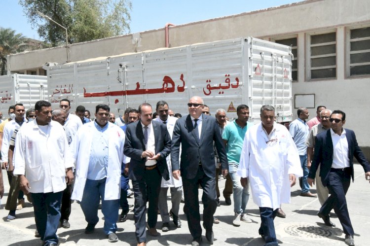 محافظ قنا:يتفقد مطحن سلندرات نجع حمادي