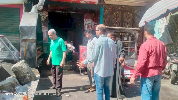 حملات على الإشغالات بالمنيا