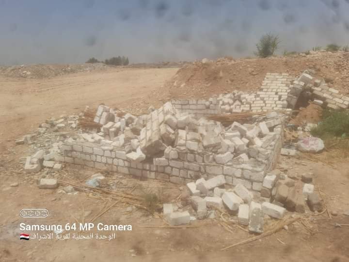 ازالة فورية بقرية الاشراف بقنا