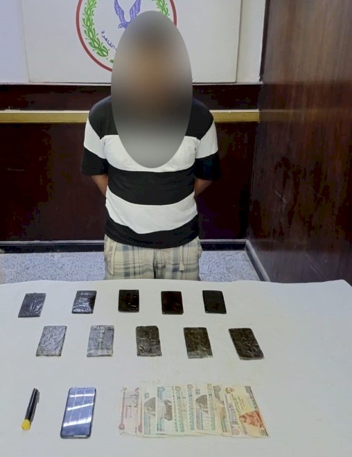 ضبط كمية حشيش بحوزة أحد الأشخاص بالقاهرة بقصد الإتجار