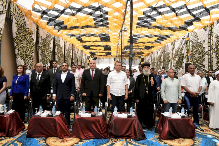 وزراء السياحة والاثار ومحافظ قنا يفتتحون دير مارجرجس المجمع والانبا بسنتاؤوس بعد ترميمهما