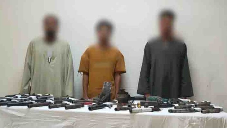 ورشة لتصنيع الاسلحة ببني سويف