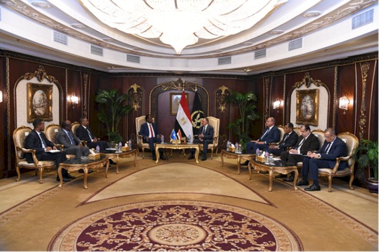 وزير الداخلية يستقبل وزير الامن الداخلي بجمهورية الصومال الفيدرالية