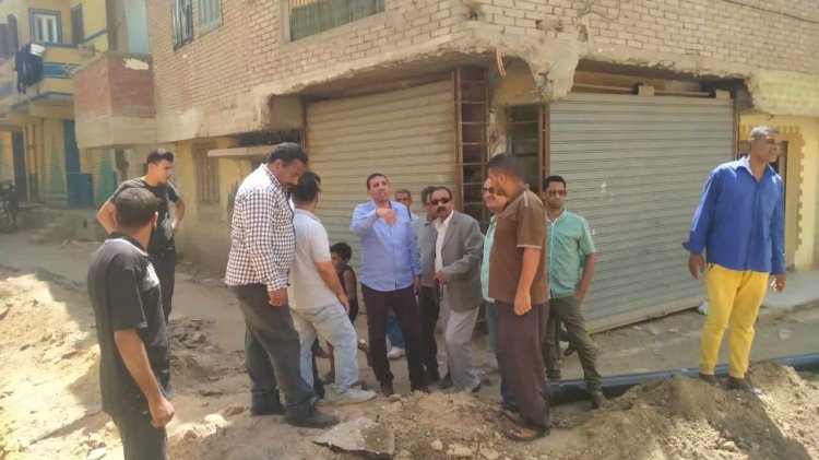 زراعة اشجارمثمرة وزينة ضمن مبادرة" ١٠٠ "مليون شجرة بالمنيا