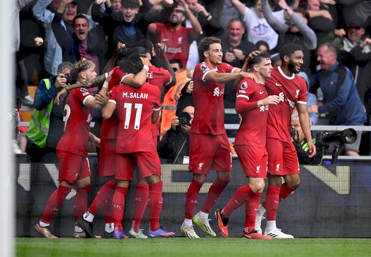 ليفربول يفوز على ووليفرهامبتون بثلاثية  من صنع محمد صلاح