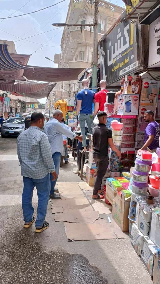 حملات مكثفة لرفع الاشغالات بالمنيا