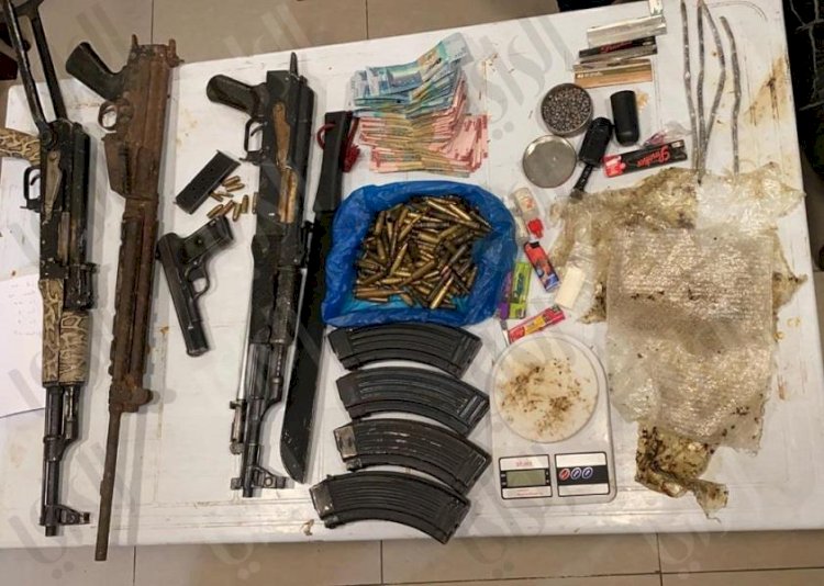 حملات لضبط تجار الاسلحة والمخدرات باسوان ودمياط وسوهاج
