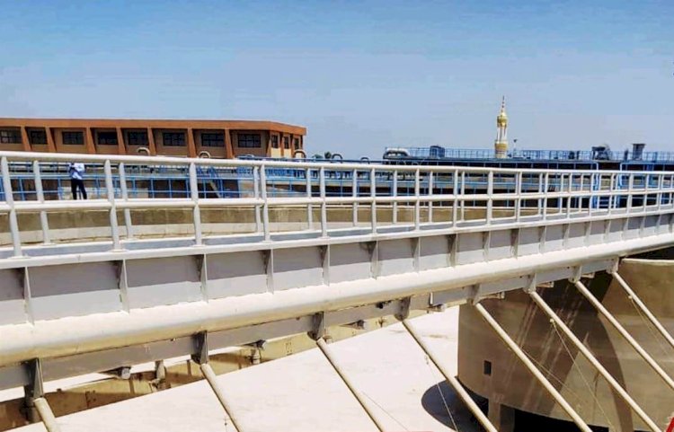 بدء العمل التجريبي  لمعالجة محطة مياه طهطا