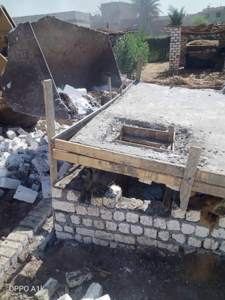 إزالة ١٢٧حالة تعد على أراض زراعية وأملاك دولة فى ٨ مراكز بالمنيا