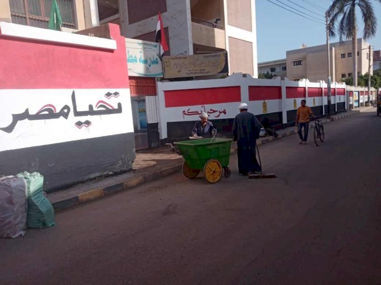 محافظ المنيا يوجه بتوفير بيئة جيدة لتلاميذ  المدارس  وحملات نظافة مكثفة