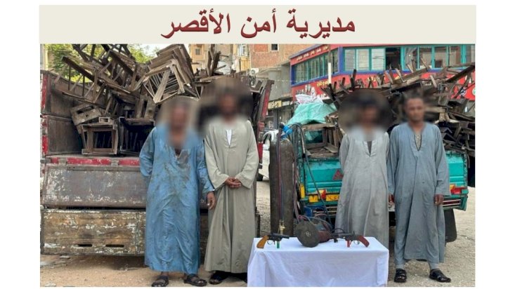 القبض علي سارقي مصنع واعمدة كهرباء الجيزة والاقصر