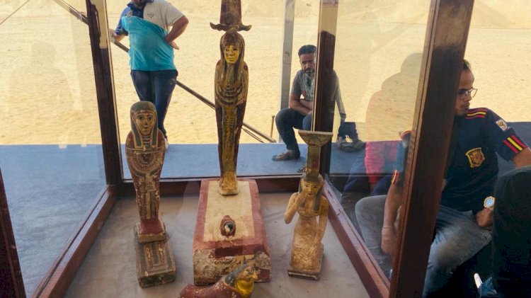 أروع  صور من الكشف الأثري الجديد بالغريفة في المنيا