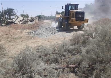 ازالة "٦"تعديات علي الاراضي الزراعية بالمنيا