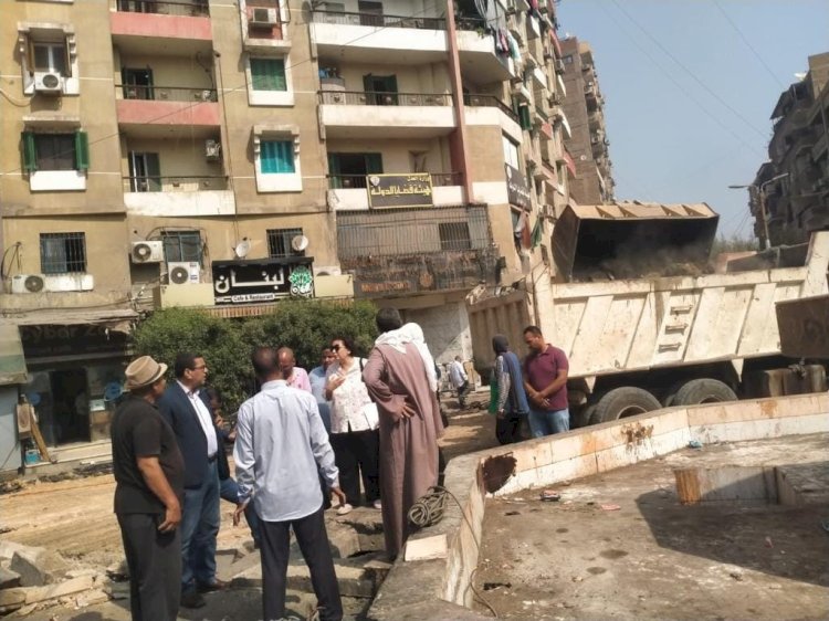 محافظ المنيا يتابع رصف الطرق