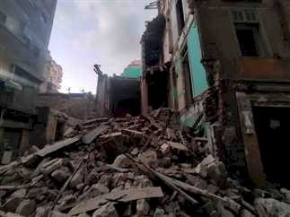 انهيار عقار دون خسائر بشرية في قرية جريس بالمنيا