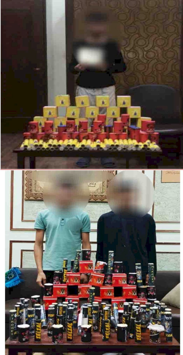 وقوع مروجي الالعاب النارية عبر وسائل التواصل الاجتماعي بالاسكندرية