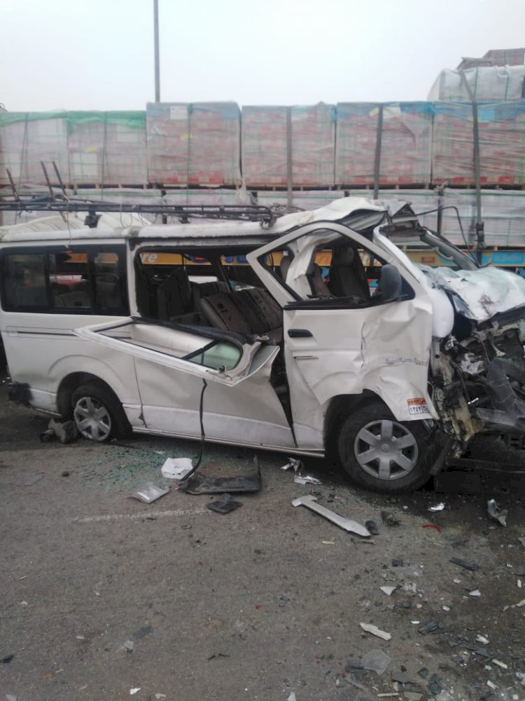 ضحايا الشبورة.. 7 جثث و25 مصابا في حادث مروع على صحراوي المنيا