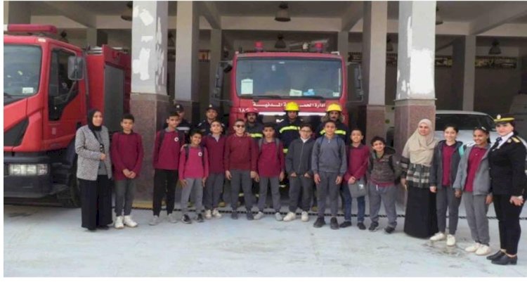 تلاميذ المدارس في ضيافة الحماية المدنية بسوهاج