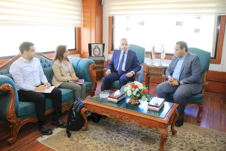 الفقي يستقبل بعثة البنك الدولي لتنمية الصعيد