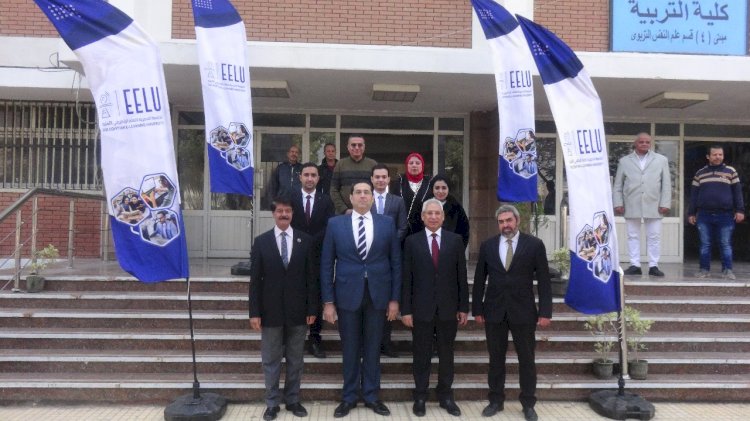 رئيس جامعة المنيا يتفقد فرع الجامعة المصرية للتعلم الإلكتروني الأهلية