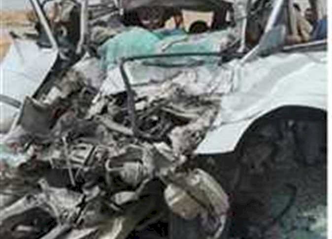 مصرع شخصين وإصابة 5 في حادث تصادم سيارتين بالمنيا