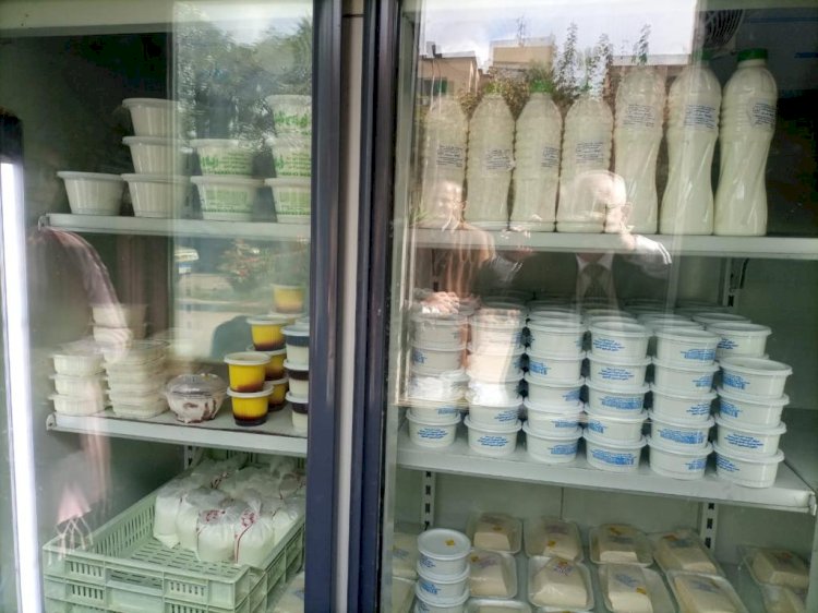 معهد الانتاج الحيواني يفتتح منفذا جديدا لبيع منتجات الالبان