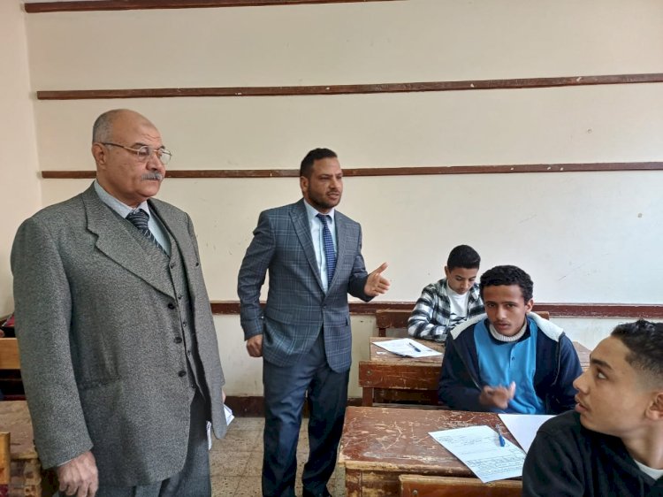قاصد يتابع سير امتحانات نصف العام بمدارس ابوتشت