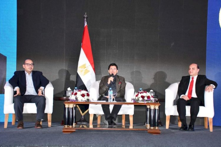 اشرف صبحي يشهد وقائع  مؤتمراعلان عن بطولة كأس العالم للجمباز الفني- القاهرة ٢٠٢٤