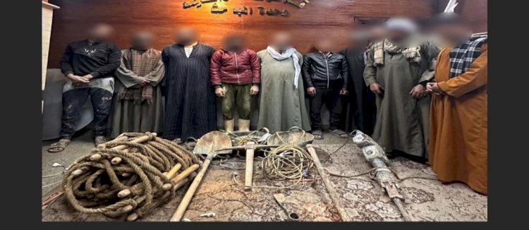 القبض علي كتيبة التنقيب عن الاثار بالقاهرة