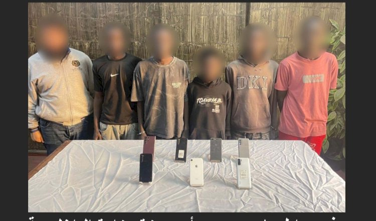 وقوع تشكيل اجنبي تخصص في  سرقة التليفونات  المحمولة في قبضة الشرطة