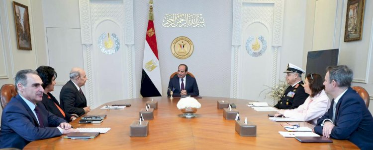 السيسي يستقبل رئيس شركة داسو الفرنسية
