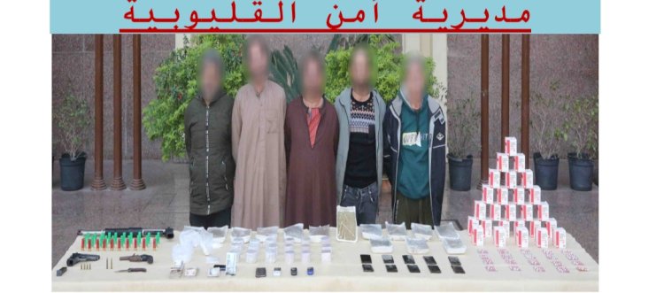 وقوع تجار الاسلحة والمخدرات بقنا والقليوبية في قبضة الشرطة