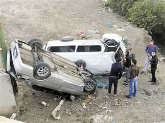 أصابة 12 شخصًا في حوادث متفرقة بالمنيا