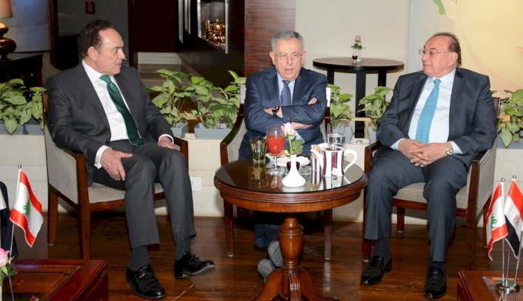الجمعية المصرية اللبنانية لرجال الأعمال تلتقي مع فؤاد السنيورة بالقاهرة 