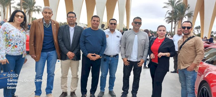 عبد المقصود وعبد الخالق يشهدان افتتاح بطولة الجونة motor show   2024