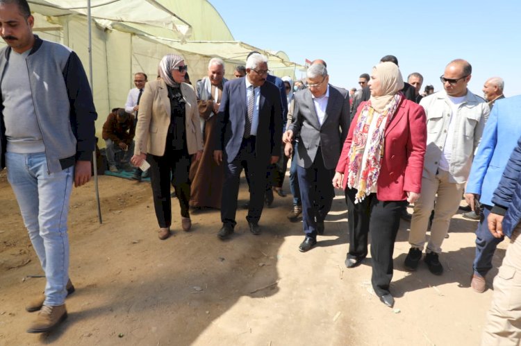 القاضي خلال استقباله مدير الفاو ووزيرة التضامن لتفقد مشروعات "حياة كريمة": المشروع يتوافق مع استراتيجية الدولة لتنمية الاقتصاد الأخضر