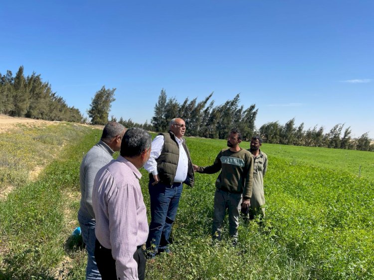 شوقي يتفقد محطة بحوث تطوير بالوظة بسيناء