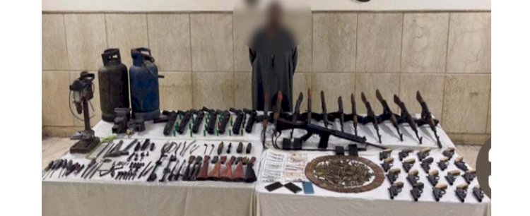 ضبط" مسجل"لادارته ورشة لتصنيع الاسلحة باسيوط