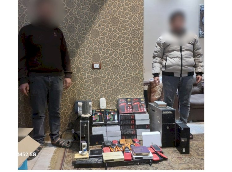 ضبط محطات القنوات المشفرة بدون ترخيص بالمنيا